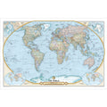 NGS 125th Anniversary World Map - Laminated