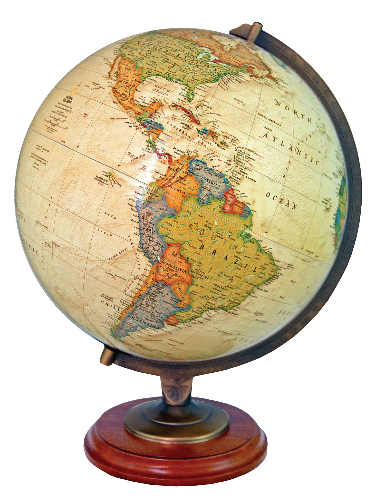 National Geographic Adams Illuminated Desktop Globe - 12 Inch