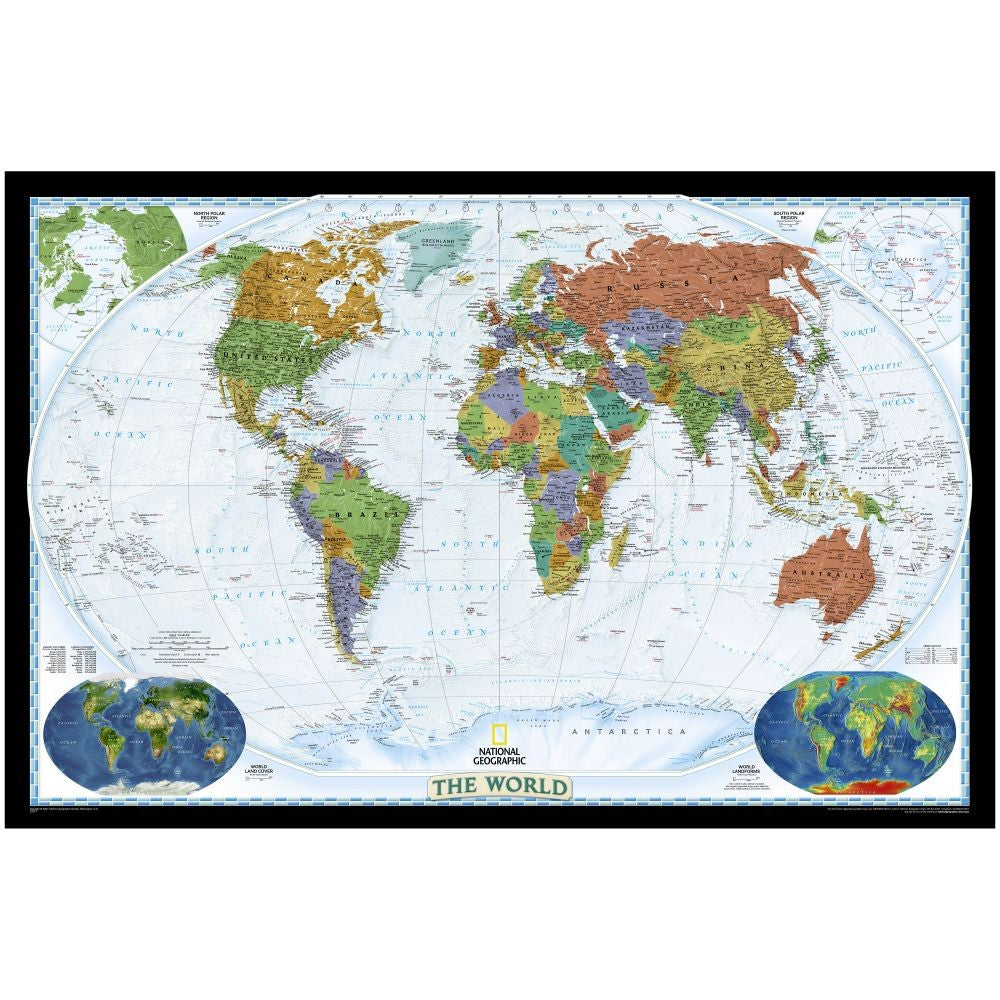 World Decorator Political Standard Map - Paper