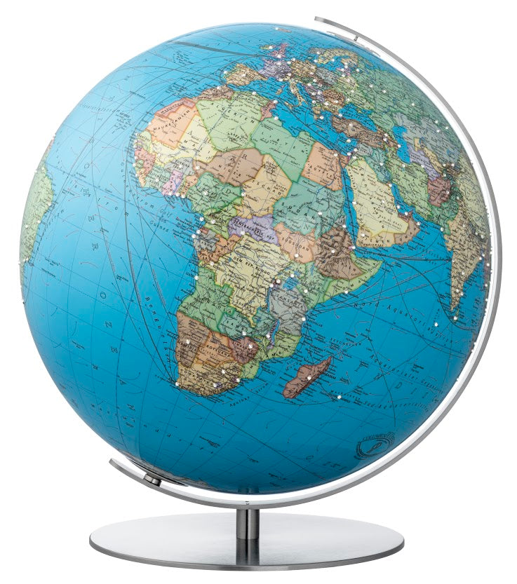 Columbus Rothenburg Illuminated Globe - 16 Inch with Swarovski