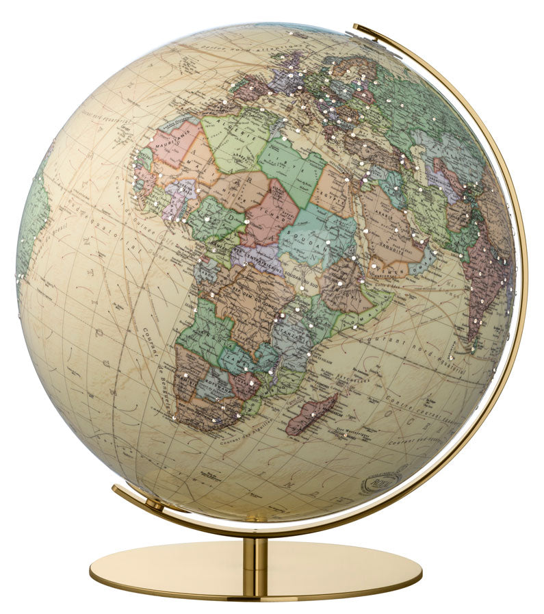 Columbus Vienna Illuminated Globe - 16 Inch with Swarovski