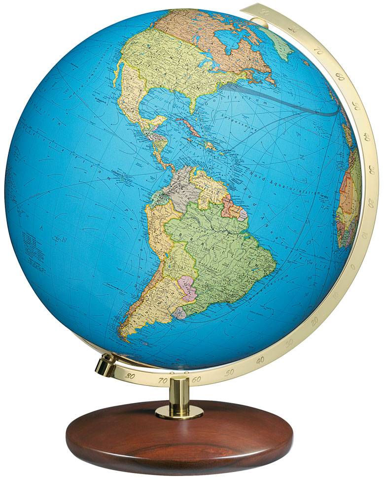 Columbus Frankfurt Illuminated Globe - 20 Inch