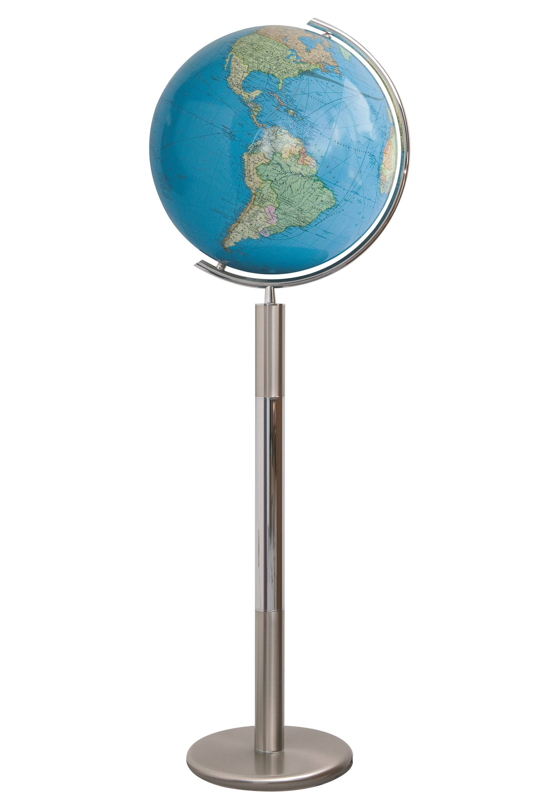 Columbus Hannover Duo Illuminated Floor Globe - 16 Inch
