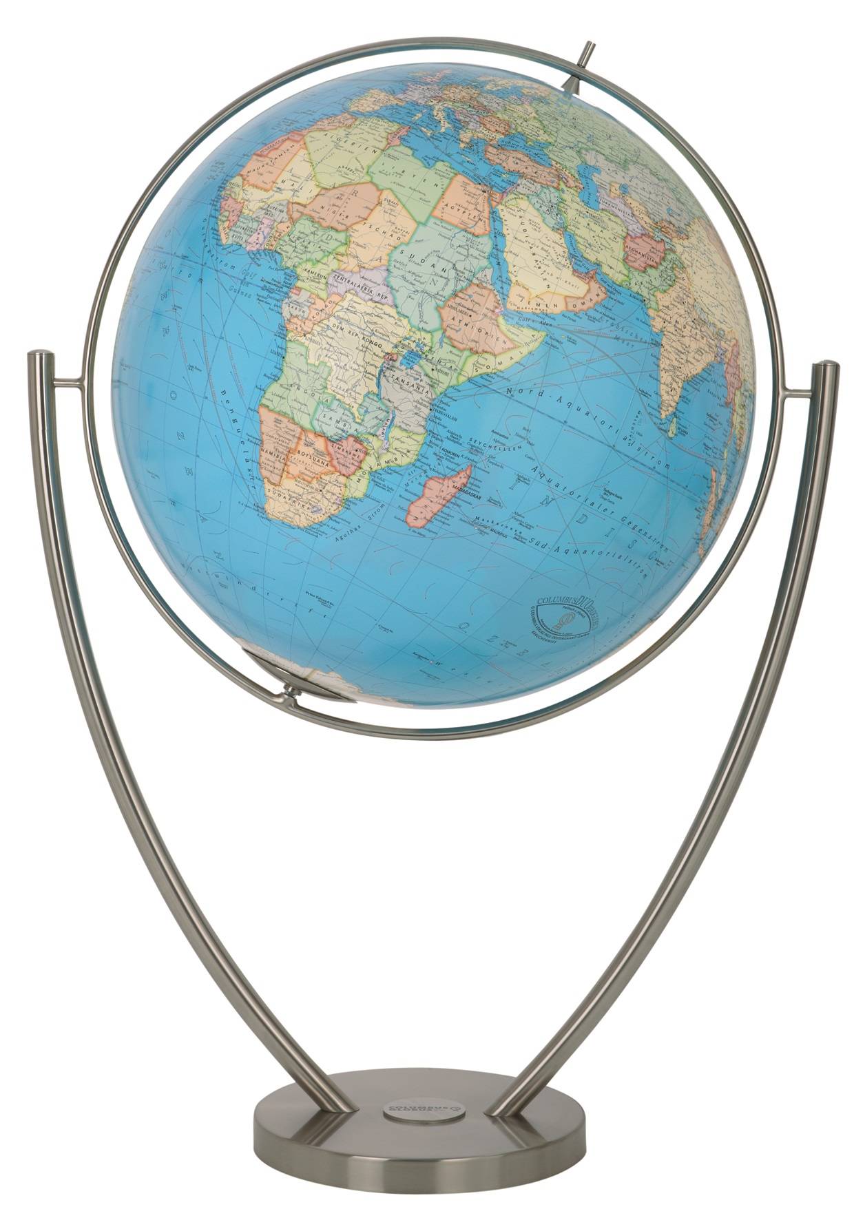 Columbus Magnum Political Illuminated Floor Globe - 30.5 Inch