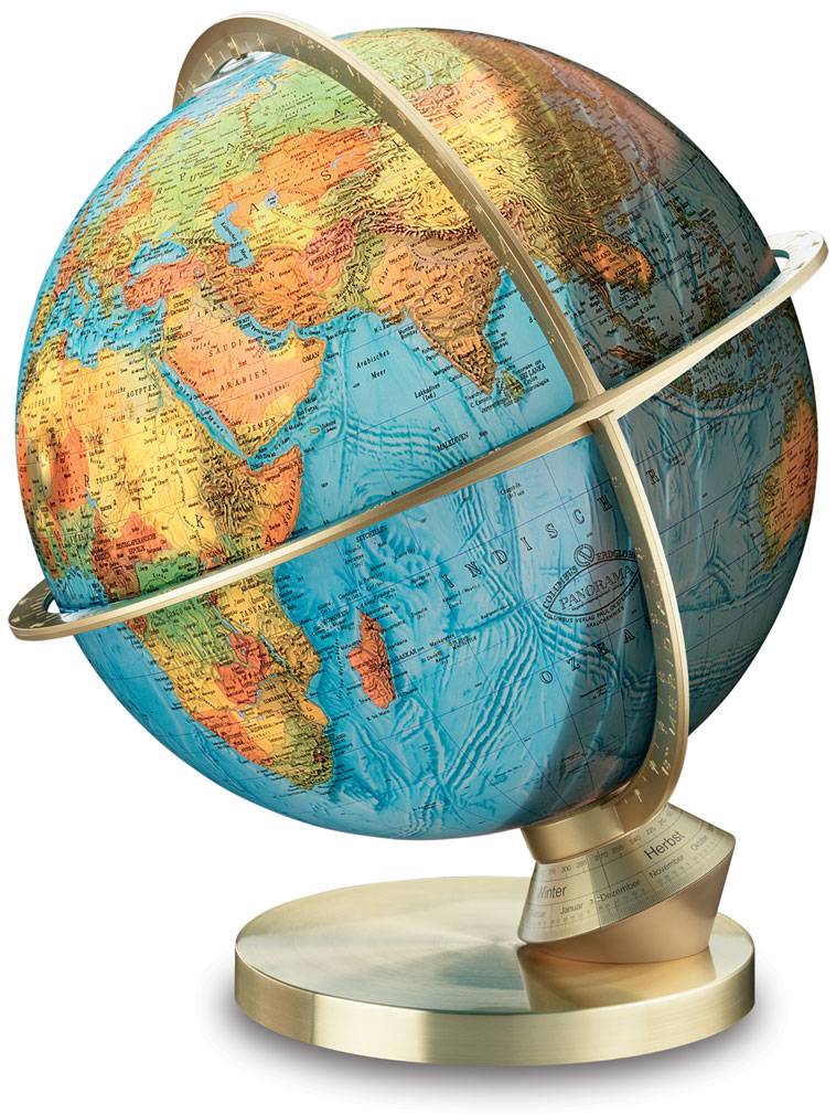 Columbus Marco Polo Illuminated Globe - 13 Inch - Brass