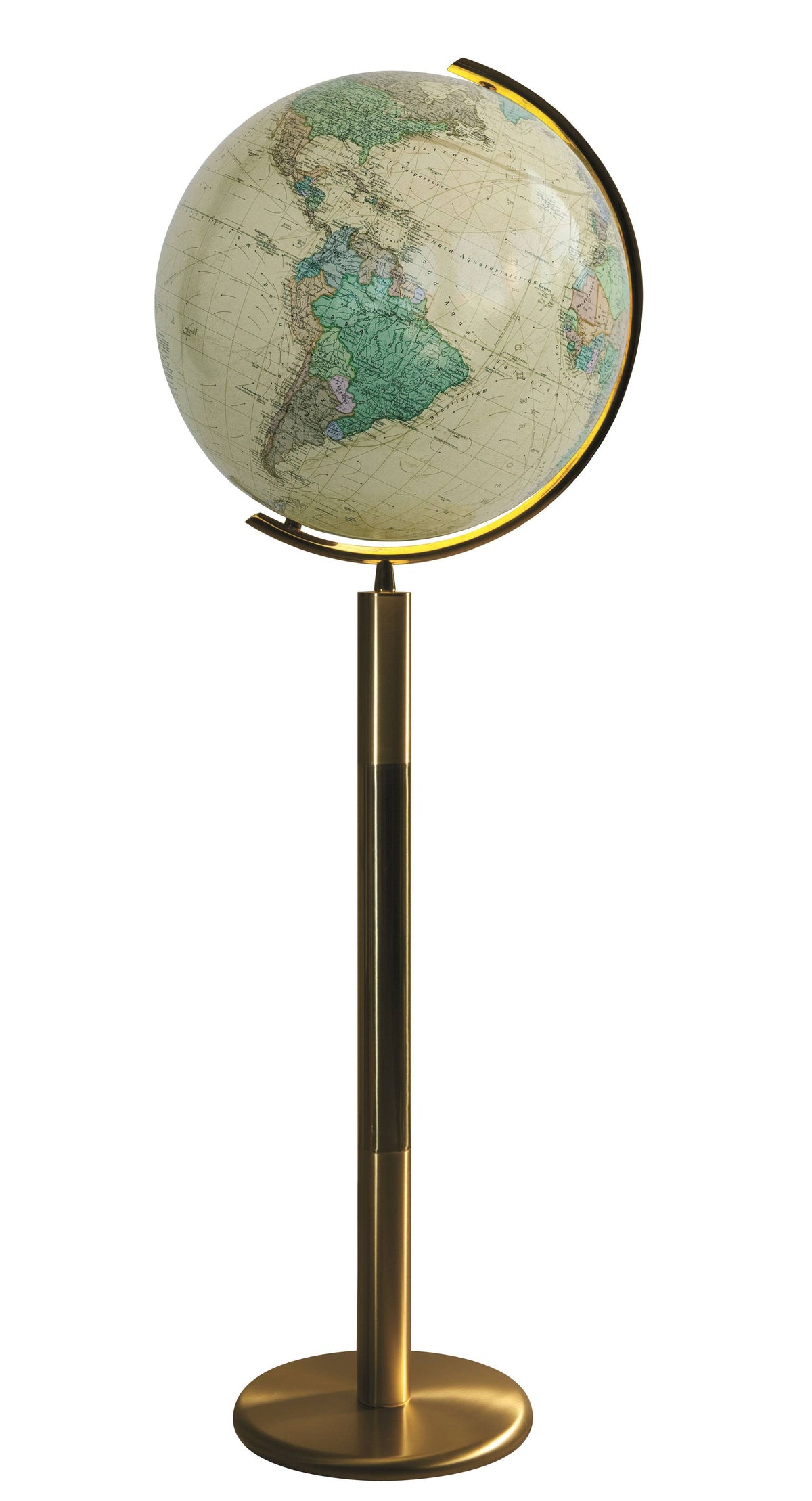 Columbus Rosenheim Illuminated Floor Globe - 16 Inch