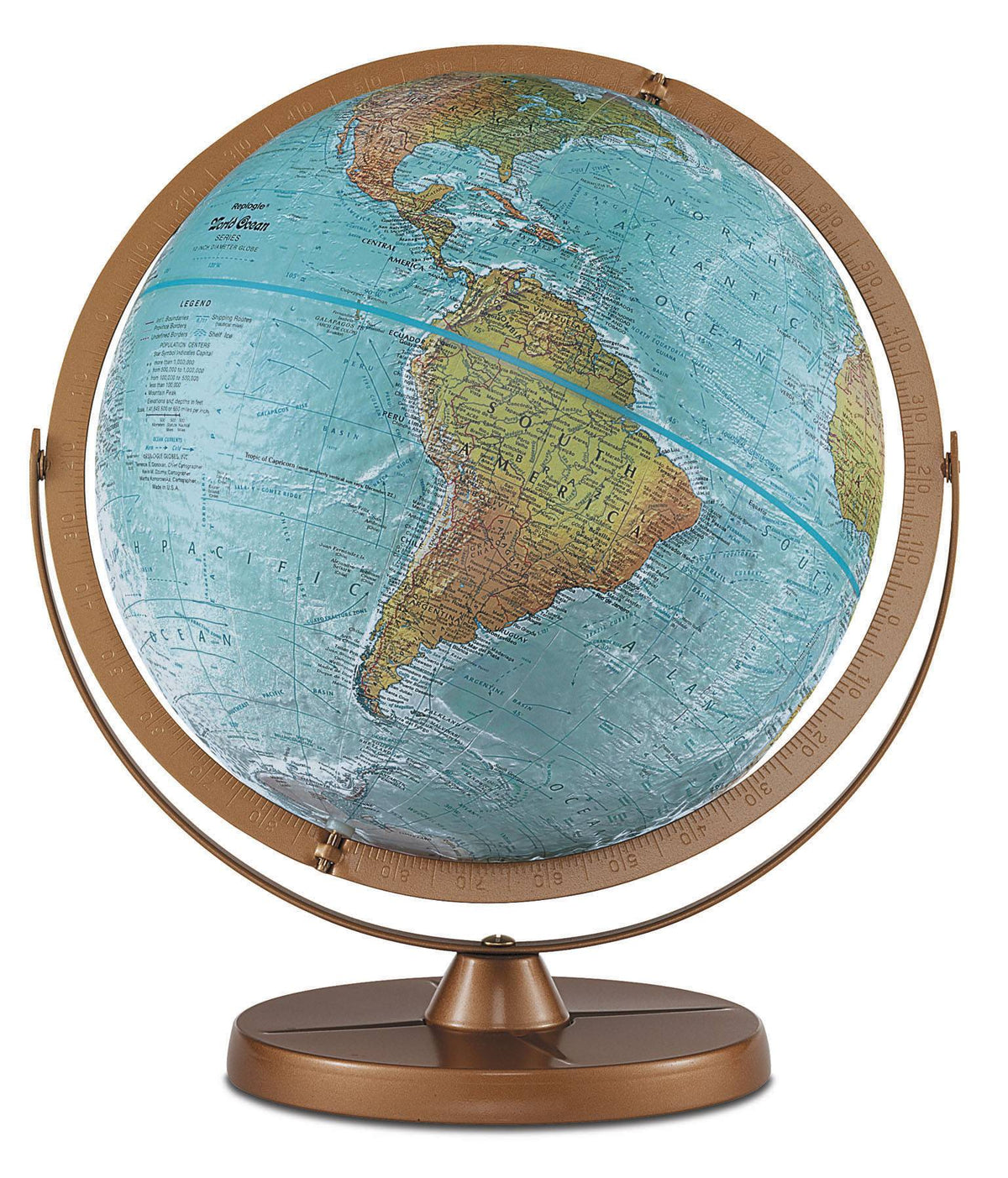 Replogle Atlantis Desktop Globe - 12 Inch
