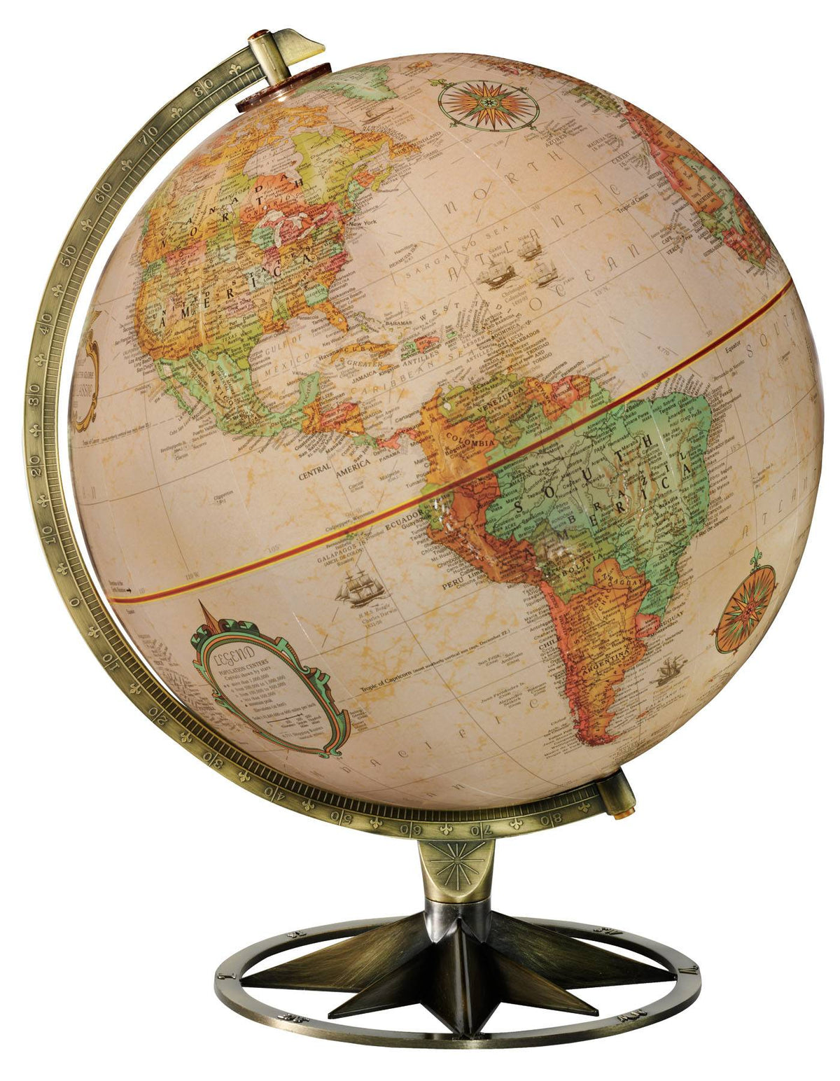 Replogle Compass Rose Desktop Globe - 12 Inch