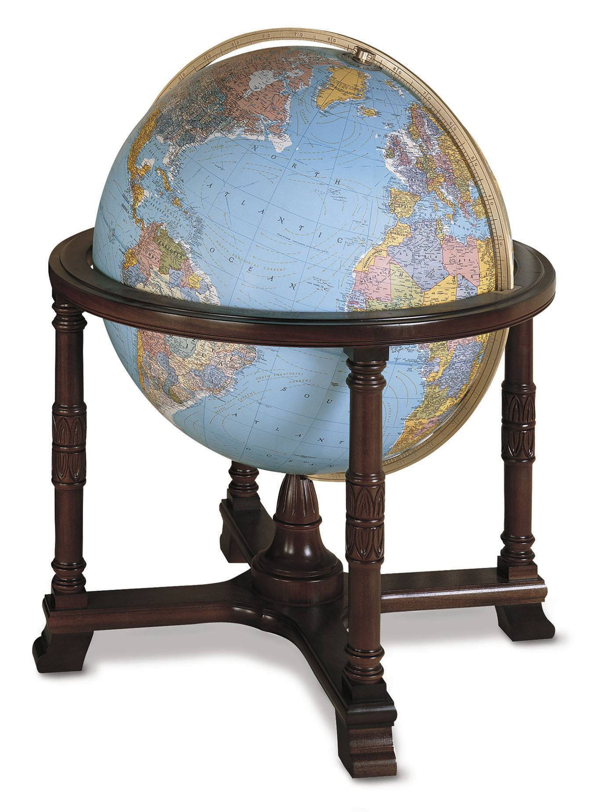 Replogle Diplomat Illuminated Floor Globe - Blue Ocean - 32 Inch