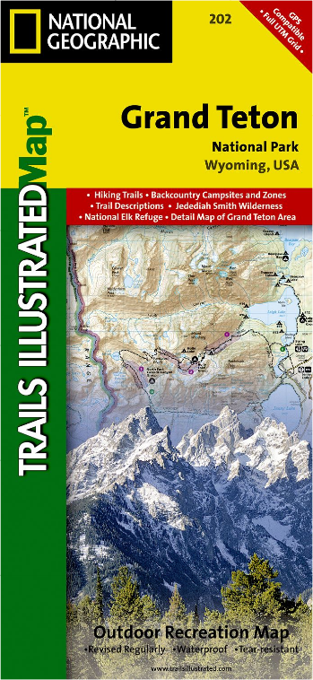 Grand Teton National Park Trail Map