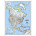North America Classic Map - Standard Paper